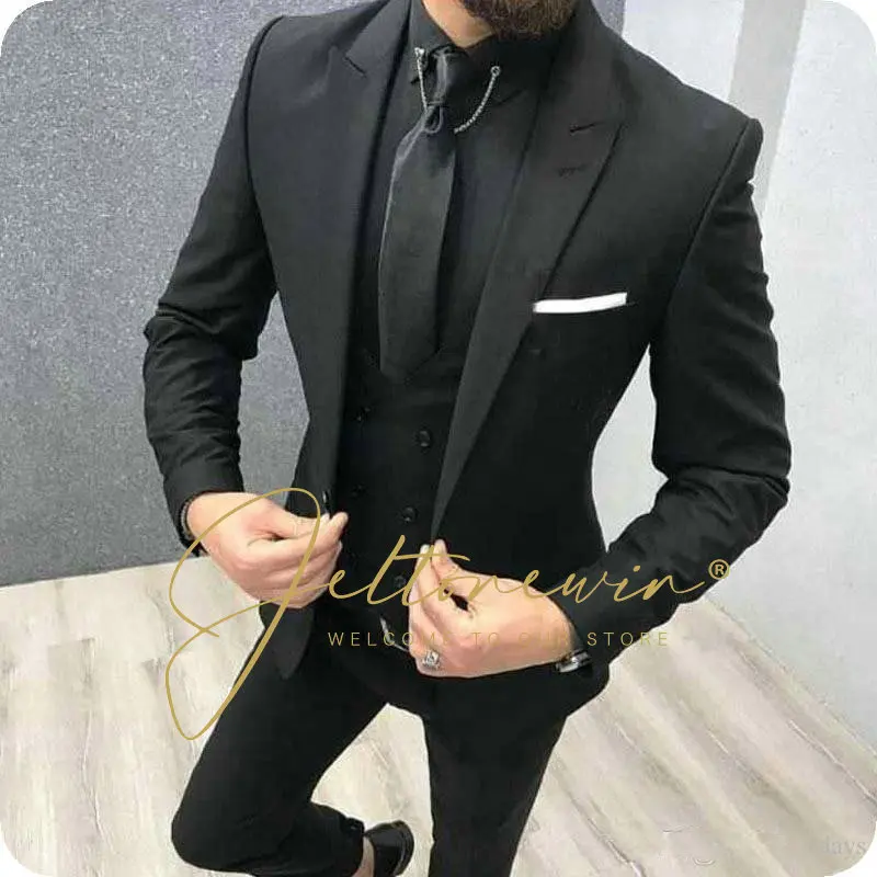 

Men's Suit Jacket Suit Men's Slim Tuxedo Jacket Pants Formal Dinner Groom Wedding Dress Costume Homme Mariage 2022 Male Suit