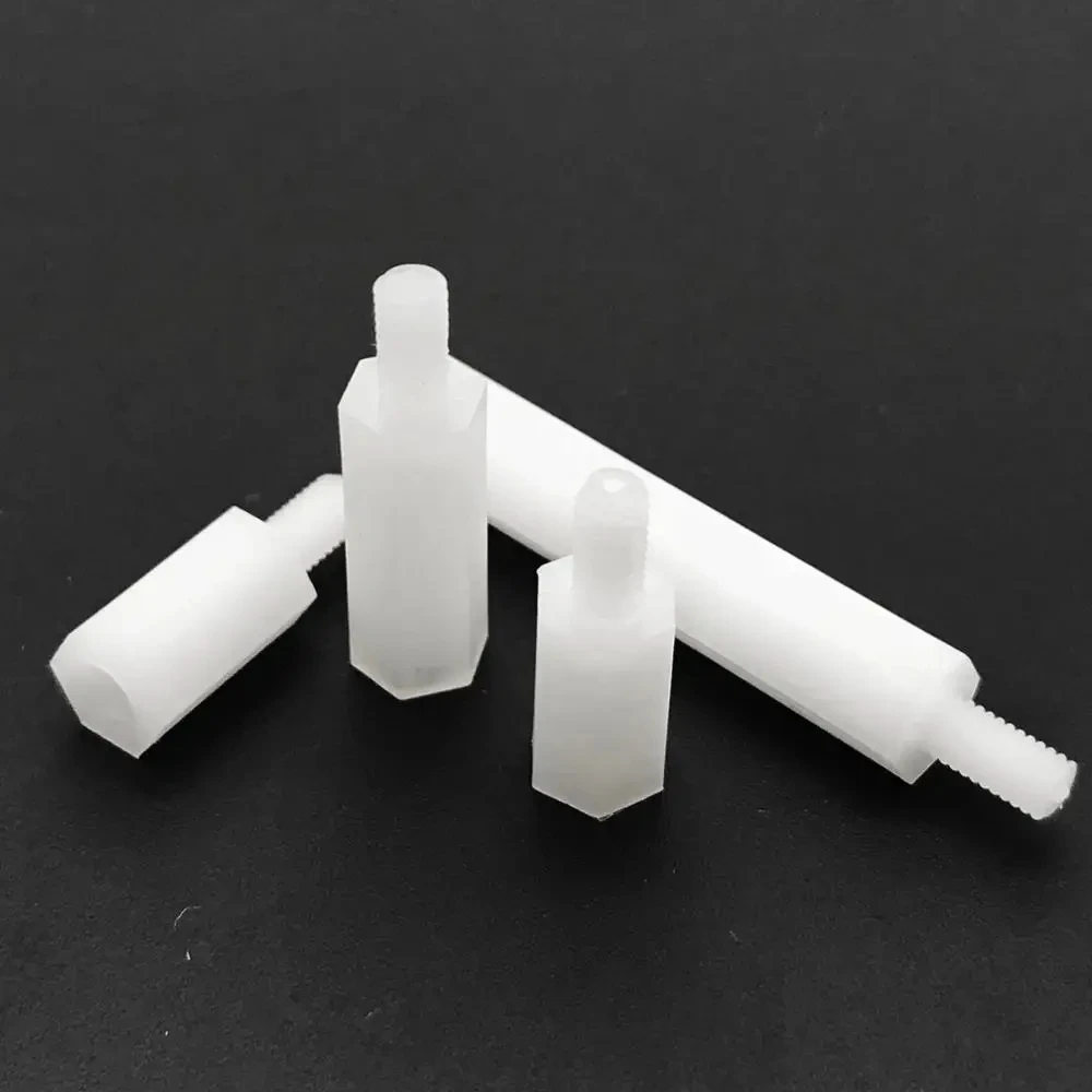 thumbnail image 1 of 50pcs M2 M2.5 M3 M4 White Nylon Plastic Hex Standoff Hexagon Pillar Male Female Spacer Phillips Bolt For PCB Board Motherboard, 1 of 5