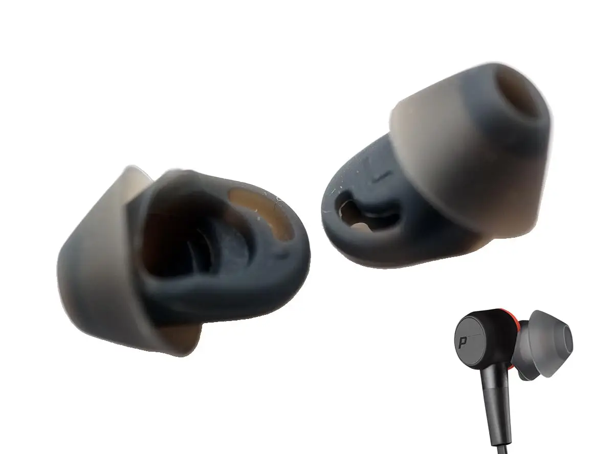 Punte Auricolari Di Ricambio Compatibili Con Plantronics Backbeats Go 410 / Voyager 6200 Uc, Silicone Morbido Antiscivolo (Piccolo 2 Paia)