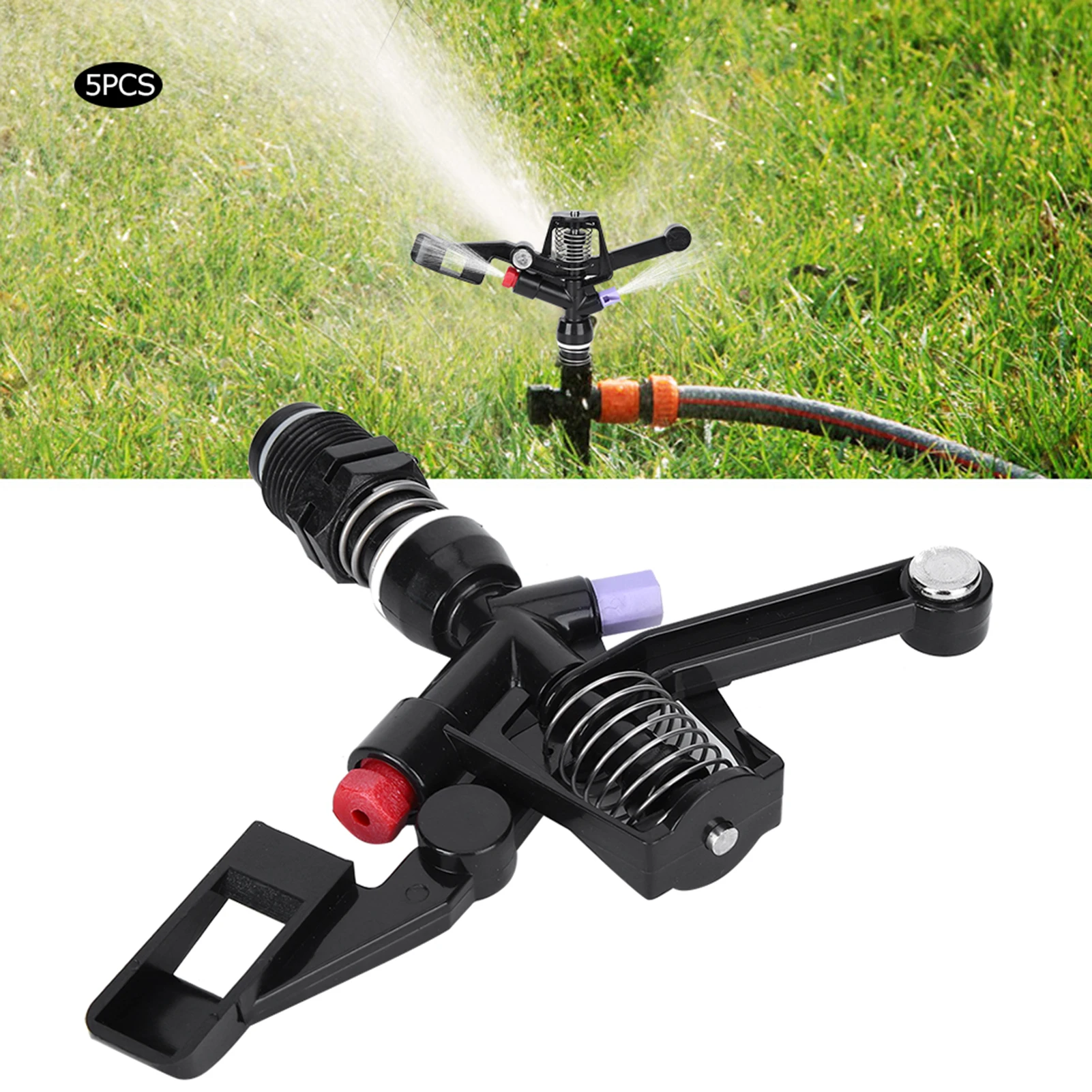 Nozzle Rotating Rocker Spraying Tool 3/4in DN20 Male Thread for Agricultural Irrigation Garden Nozzle Sprayer