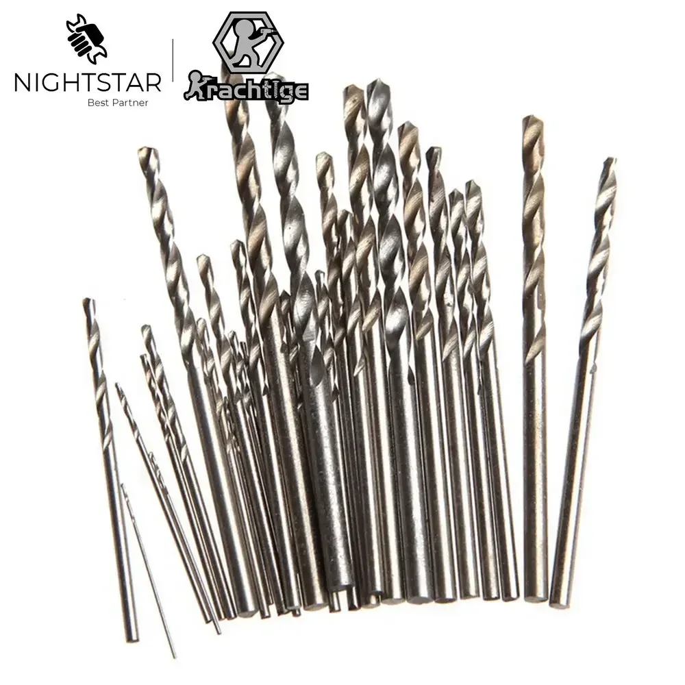 Micro HSS Twist Drill Bits Straight Shank Auger Bits For Electrical Drill Optional 1 1.5 2 2.5 2.8 3 3.2 3.5 4 4.5 5 Mm 10Pcs drill bits
