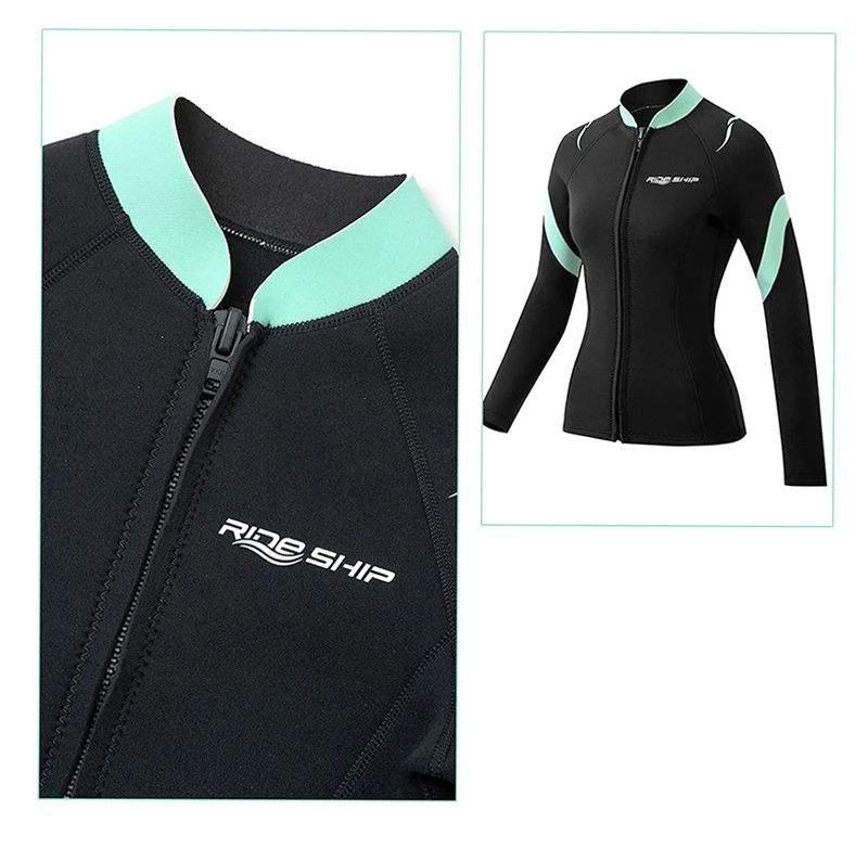 3mm Split Surfing Diving Suit Long Sleeve Sun Protection Women's Quick-Drying Snorkeling Suit Diving Professional