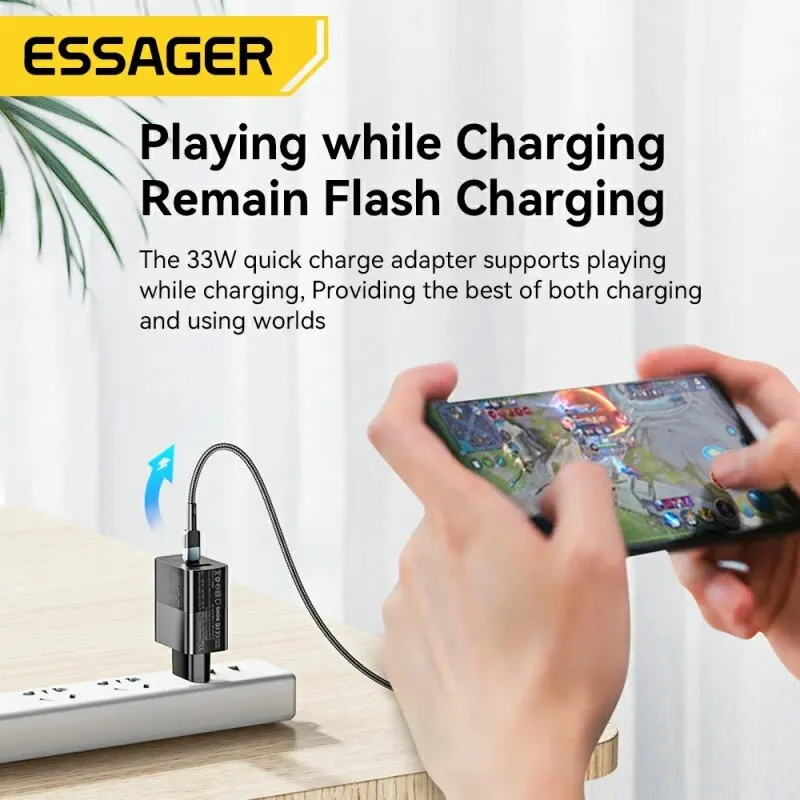 شاحن Essager USB C ، شحن سريع نوع C PD لهاتف آيفون...