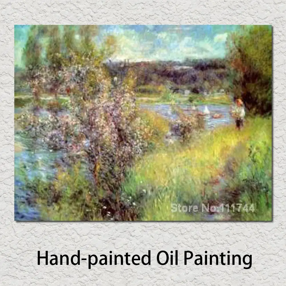 

Landscape Art Seine at Chatou Pierre Auguste Renoir Famous Paintings Oil Canvas Reproduction High Quality Hand Painted