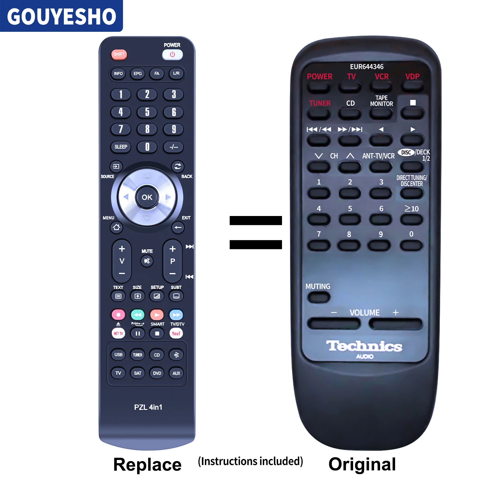 

New Remote Control EUR644346 for Technics SA-EX140 SA-EX100