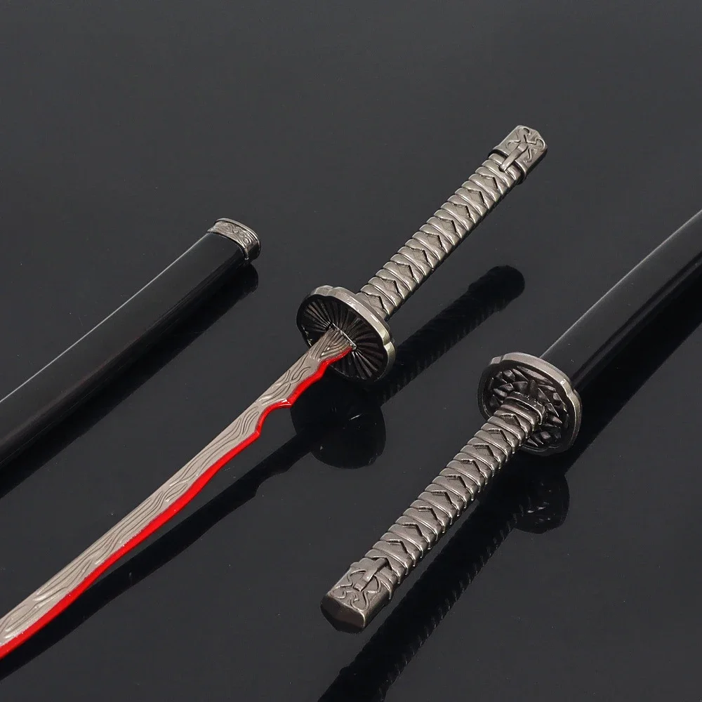 26cm Rivers of Blood Japanese Game Sword Game Peripheral Japanese Katana Real Steel Samurai Sword Weapon Model Gifts Toys Boys Cosplay Sword,Cosplay Prop,Cosplay Toy
