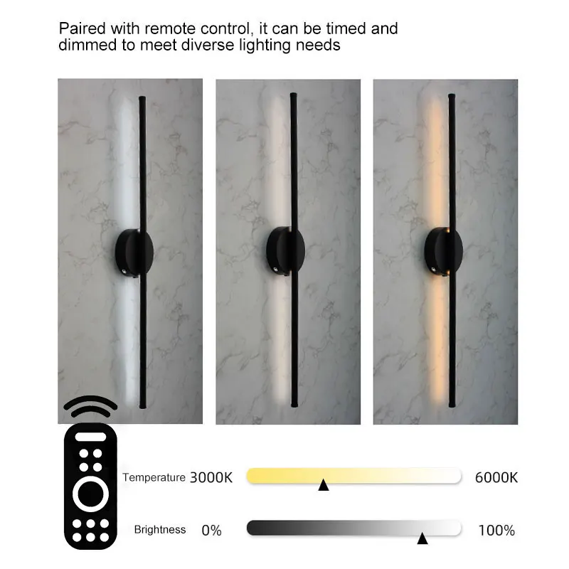 Nordic Wireless Touch Switch Dimmable LED Wall Lights Decor for Corridor Stairs Rechargeable Battery LED Wall Lamps Sconce