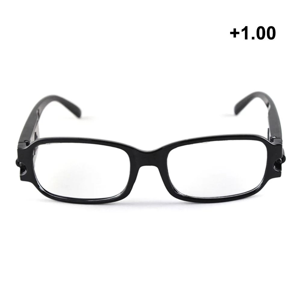 Multi Strength okulary do czytania LED Man Woman Unisex okulary spektakl dioptrii lupa zapalają nocne okulary do czytania