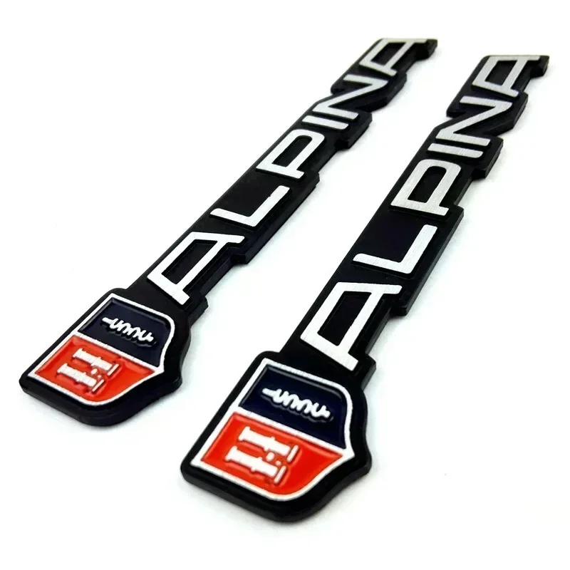 1개 알루미늄 합금 자동차 리어 테일 트렁크 엠블럼 배지 로고 스티커 (E30 E38 E39 B7 E90 F10 E46 알피나 악세서리용)