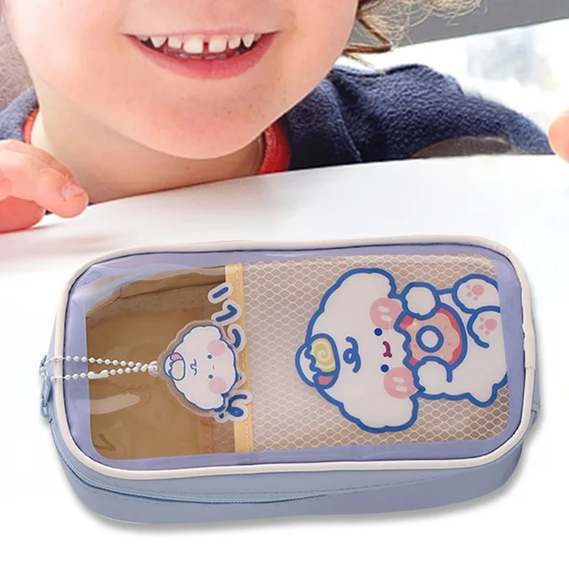 Rajzfilm Tasak Táska Tiszta Medve Tok Marker Többcélú Kozmetikai Átlátszó Helyhez Kötött - Image 5