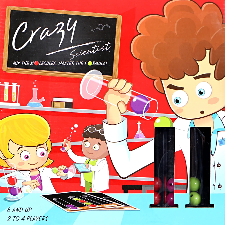 

Crazy Scientist Test Tube Beads Smart Board Game Toy Set for Children,brain Steaser and Race Family Party Fun Christma Gift