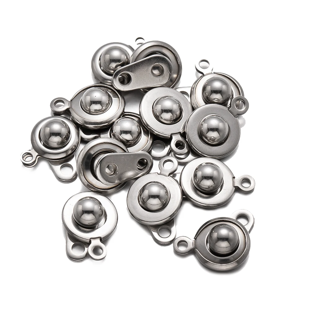 5/10 stücke Edelstahl Druckknopf Verschluss Stecker Verschluss Haken DIY Halskette Armband Schmuck Herstellung liefert Zubehör – Detail 3