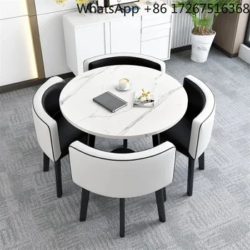 FOR  Tables Set Room Furniture Kitchen Dining Table Set with 4 Chairs Home  Light Luxury