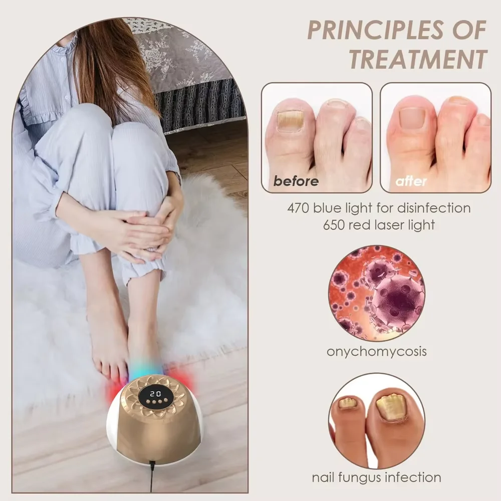 Nail Fungus Laser Treatment Device Repair Toenail Fingernail Fungus Treat Onychomycosis Laser Nails With Mushrooms Remove nail fungus remover laser therapy pen