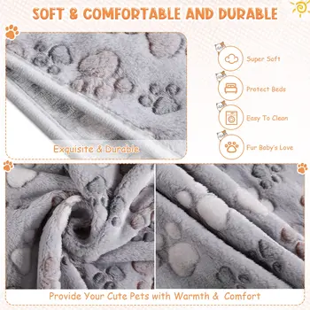 Warm Soft Pet Dog Blanket Mat Pet Mat Warm and Comfortable Blanket for Cat Cover Blanket For Dogs Cushion for Small Medium Dog 6
