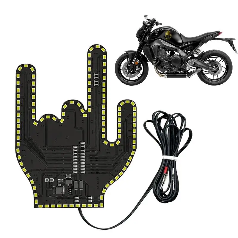 Gesto Led Car Sign Lampeggiante Led Finger Light Hand Sign Low Consumo Car Sign Accessori Multifunzionali Per Spie Luminose Per