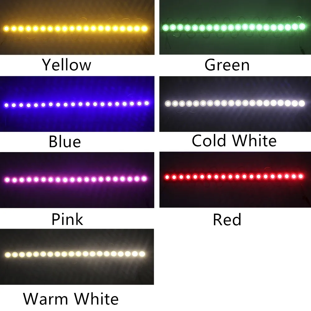 Led Module 10pcs/lot 12V COB Light Advertisement Design Sign Backlight Shop Banner Waterproof IP65 White Red Green Blue Yellow