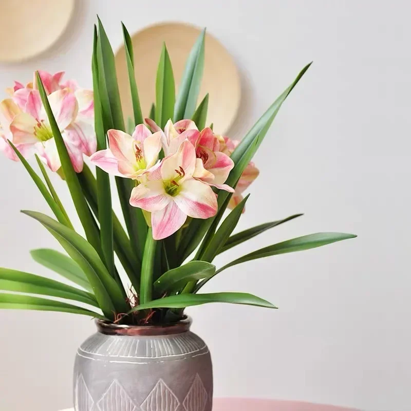 Künstliche Clivia Blätter grüne Pflanzen Blumen balkon dekorative Simulation Cymbidium Blatt gefälschte Blume Pflanze Cafe Dekoration
