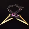 22cm Valorant Game Kuronami No Yaiba Variant Purple Ninja Kunai Peripherals Weapon Melee Model Game Birthday Gift Toys for Boys 4