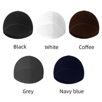 Chapeau de prière arabe en maille légère et respirante pour hommes, casquette d'été Mubarak musulmane Taqiyah pour Ramadan, vêtements décontractés pour l'éducation, 1 pièce 5