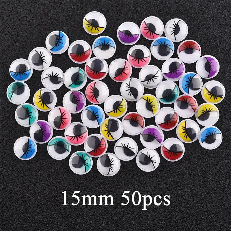 177 Pezzi Occhi Mobili Autoadesivi Per Craft - 4 Dimensioni (8/10/12/15 Mm) In PVC, Per Bambole, Pupazzi, Biglietti E Decorazioni Fai Da Te
