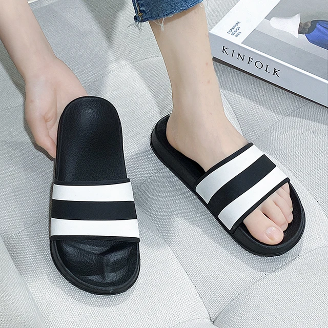 Stylish Unisex Designer Platform Slippers With Thick Soles, Letter