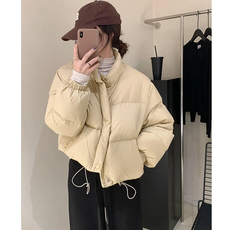 

Short black cotton jacket for women in 2023 winter jacket, cotton jacket, new small and thickened bread jacket trend