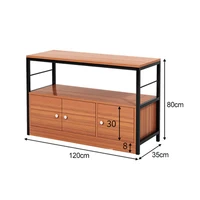 Nordic Wood Based Panel Kitchen Cabinets For Home Furniture Cabinets Multilayer Household Simple Creative Kitchen Storage Rack 1