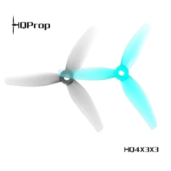4Pairs HQProp 4X3X3V2 3-Blade Propeller (2CW+2CCW)-Poly Carbonate Freestyle Durable 4 Inch Propeller for FPV Racing RC Drone 1