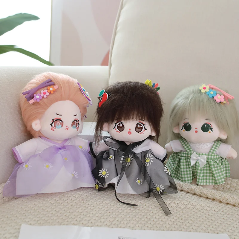 

23cm Kawaii IDol Plush Doll Anime Dressed Dolls Stuffed Customization Figure Cute Cotton Plushies Soft Toys Fans Collection Gift