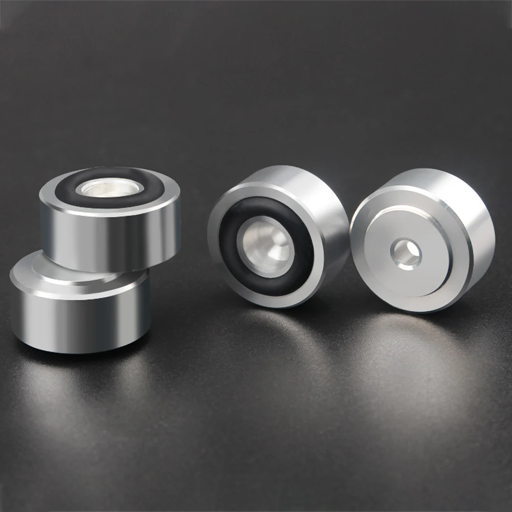 4 Pcs HIFI Speaker Spikes Stand Feet Pad Aluminum Alloy Speaker Isolation Stand Feet Pad Speaker Fixing Feet Pad for Speaker DAC