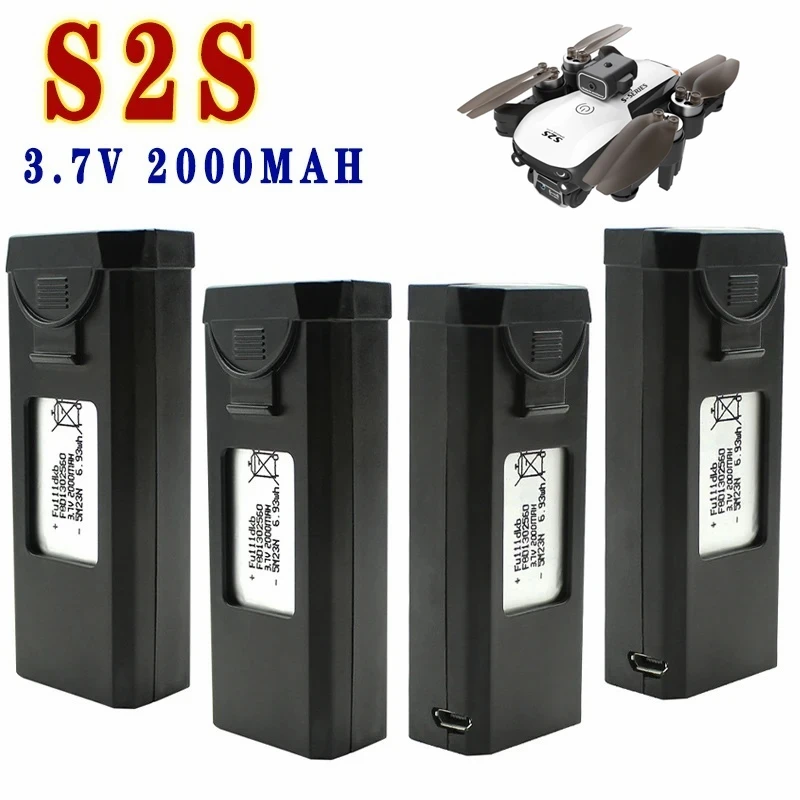 Batterie Drone 3,7V Lot 1-5pcs + Chargeur 3en1