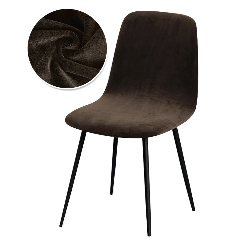 Luxurious Velvet Chair Covers - Available in 23 Colors - Small Size Bar and Dining Room Options (1/2/4/6 Pieces)