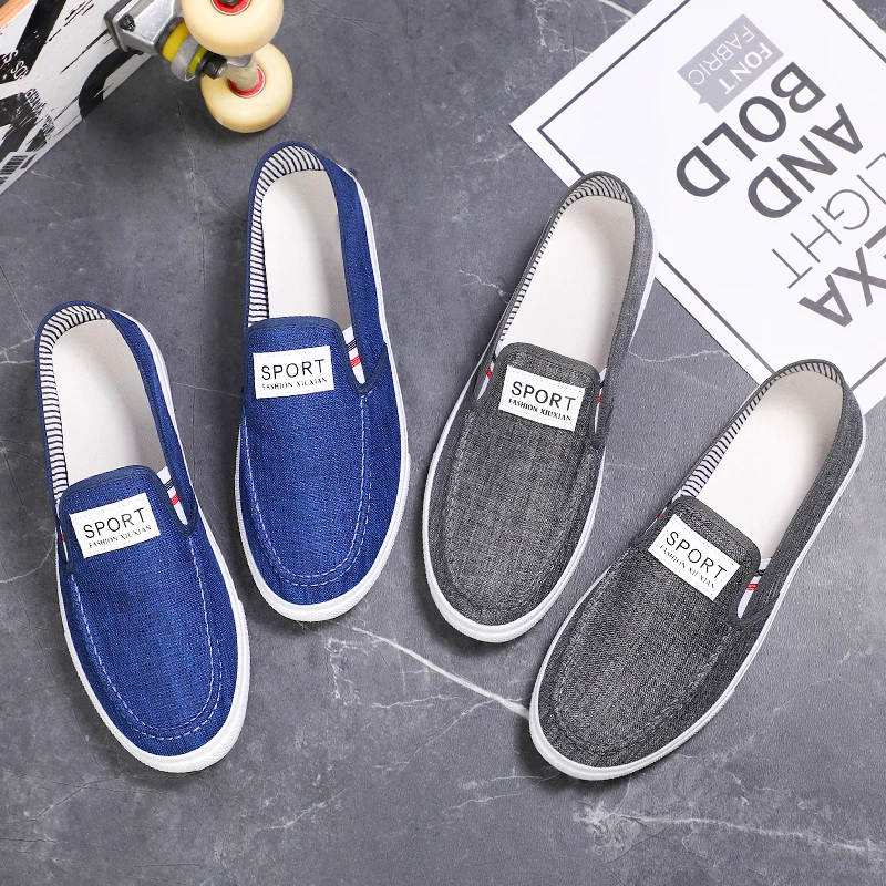 Men's Shoes 2025 Summer New Breathable Deodorant Trendy All-Match Casual Canvas Shoes Men's Sports Soft Bottom Trendy Shoes 6