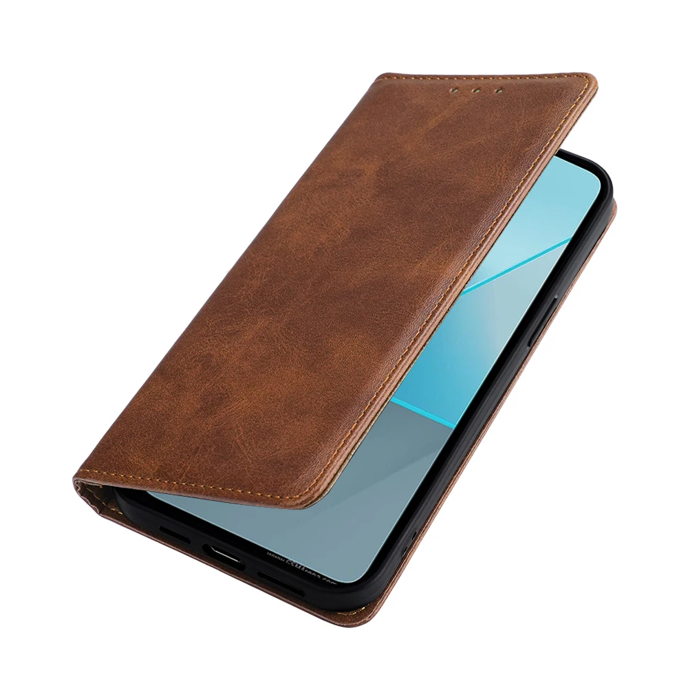 Luxus Magnetische Telefon Fall für Xiaomi Redmi Hinweis 13 13R 11T 11E 11 Pro Plus 11S schutz Leder Buch Fall Flip-Cover Funda – Detail 5