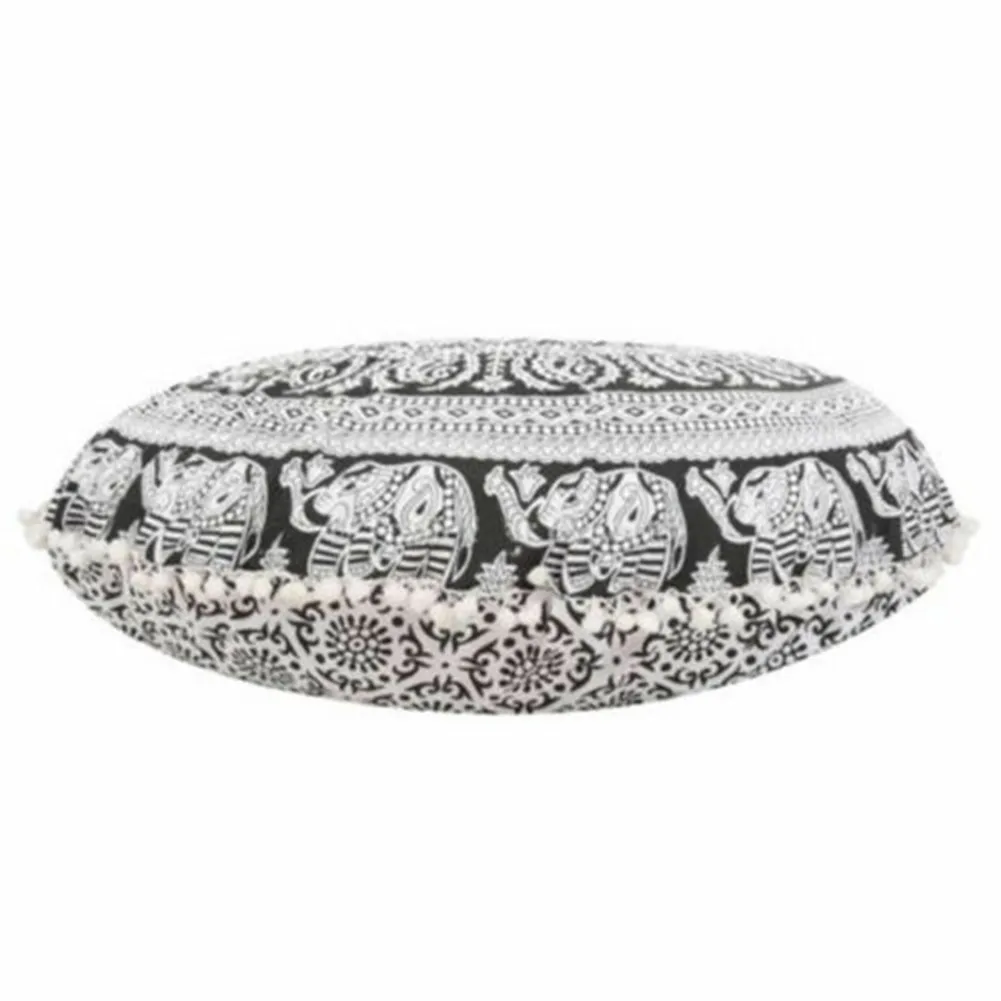 Bohemian Round Pattern Pillowcase - Decorative Cushion Cover