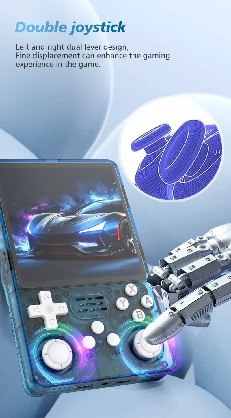 più WIFI 4 pollici Schermo grande Console di gioco retrò Sistema Linux Portatile Lettore video tascabile Giochi R36S Portatile Con_voghion.com