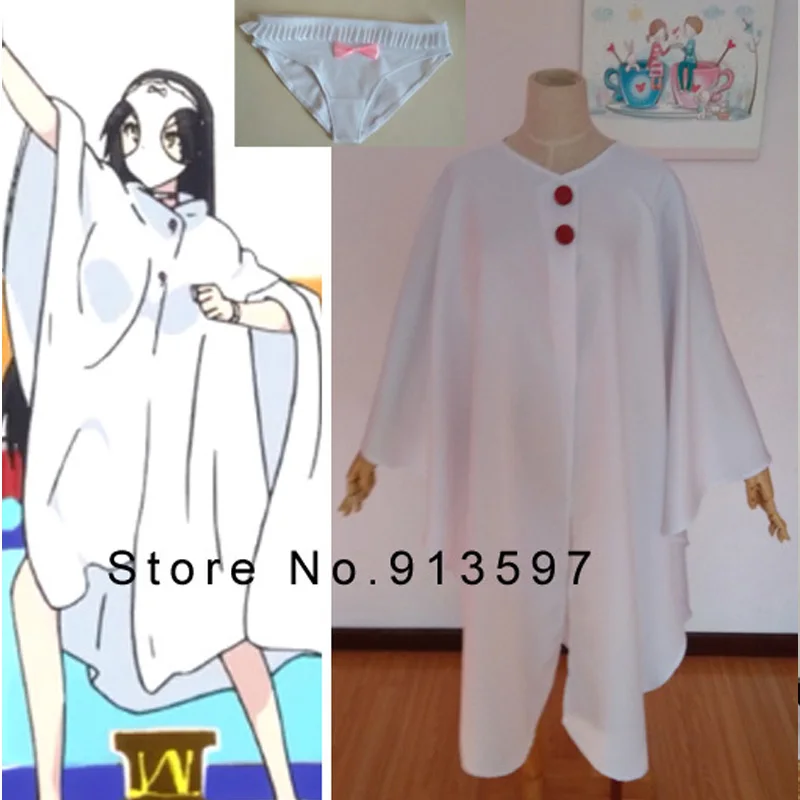 New Anime Shimoneta Heroine Cloak Panties Setsugen no Ao Kajou Ayame Cosplay Costume |