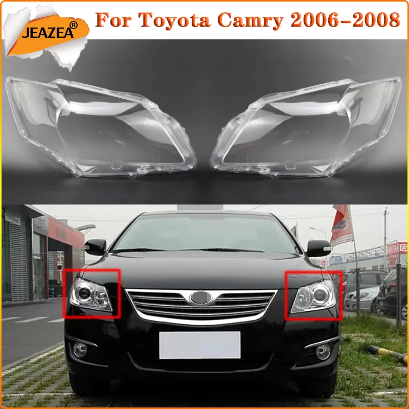 

JEAZEA для Toyota Camry 2006-2021 крышка автомобильной фары абажур водонепроницаемый яркий корпус лампа прозрачные линзы