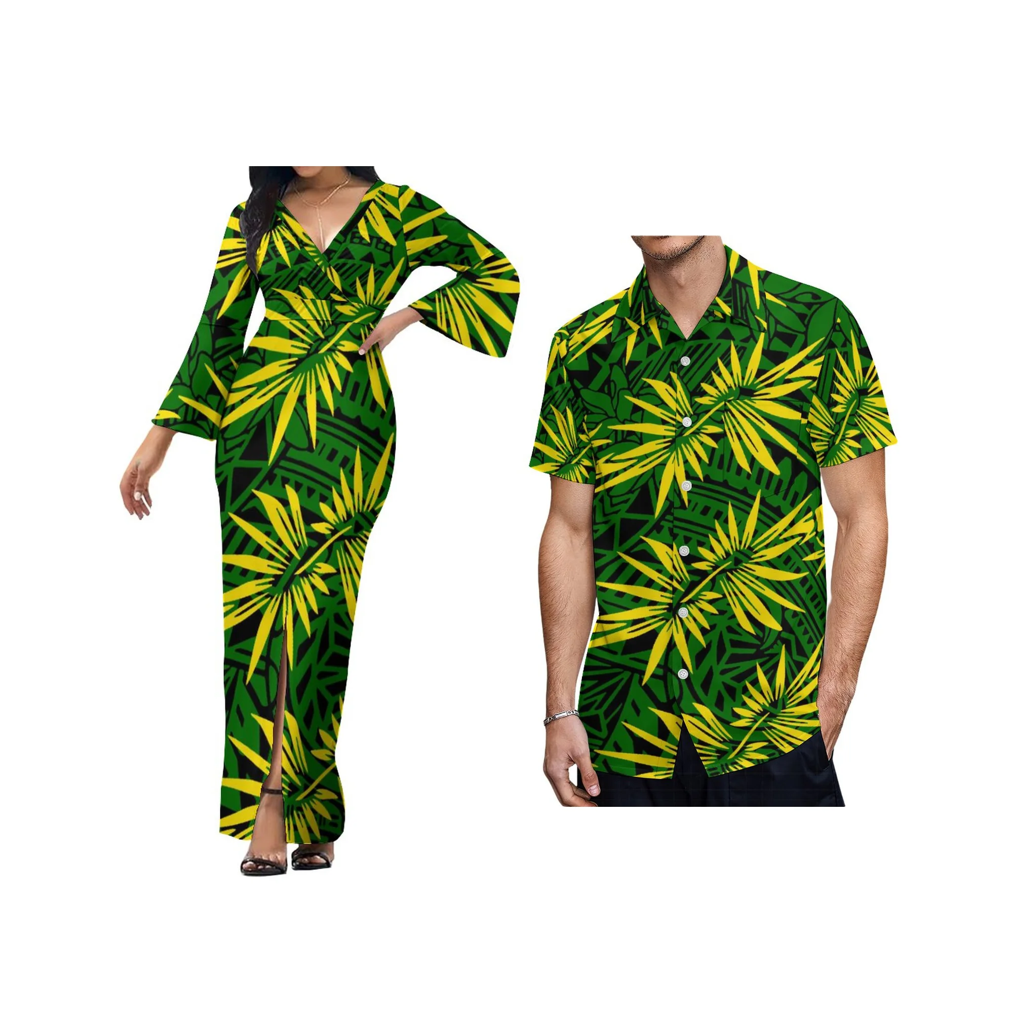 

Длинные облегающие платья с рукавами-колокольчиками и глубоким V-образным вырезом