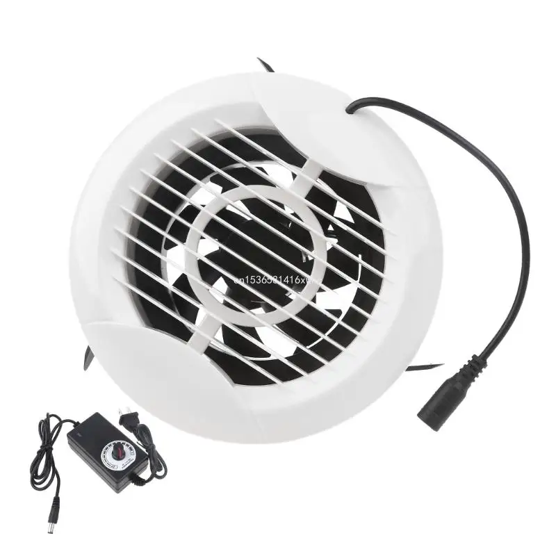 

Dropship 16cm Inline Duct Fan 160mm Ventilation Exhaust Boosters Fan Filter Duct 4W Extractor Blower Adjustable Speed