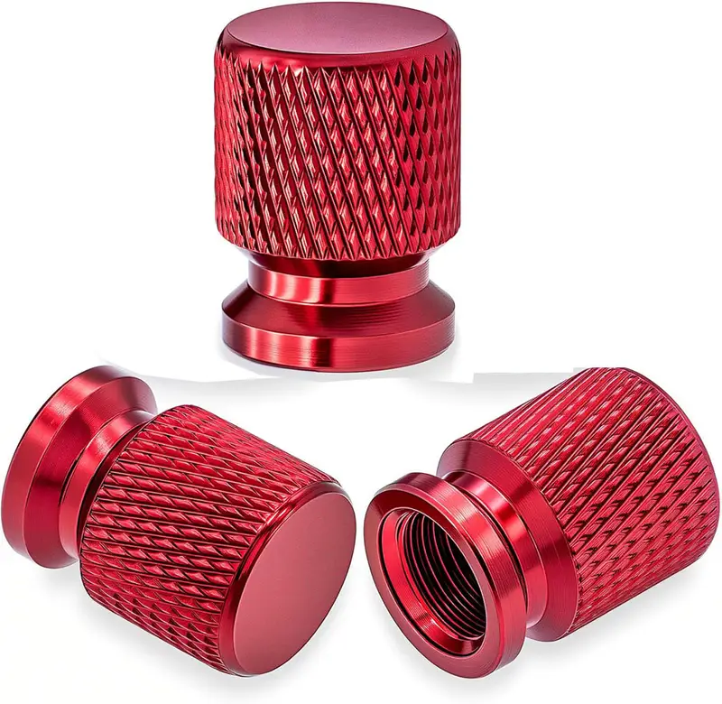 Tire Valve Stem Caps, Anodized Aluminum Wheel Valve Covers Accessories, Universal for Cars, SUVs, Bikes, Trucks and Motorcycles - Image 8