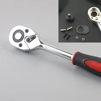 Clé dynamométrique à cliquet, ensemble de réparation automobile, outil mécanique, Kit d'outils de réparation automobile, jeu de douilles de 1/4 pouces, 46 pièces 6