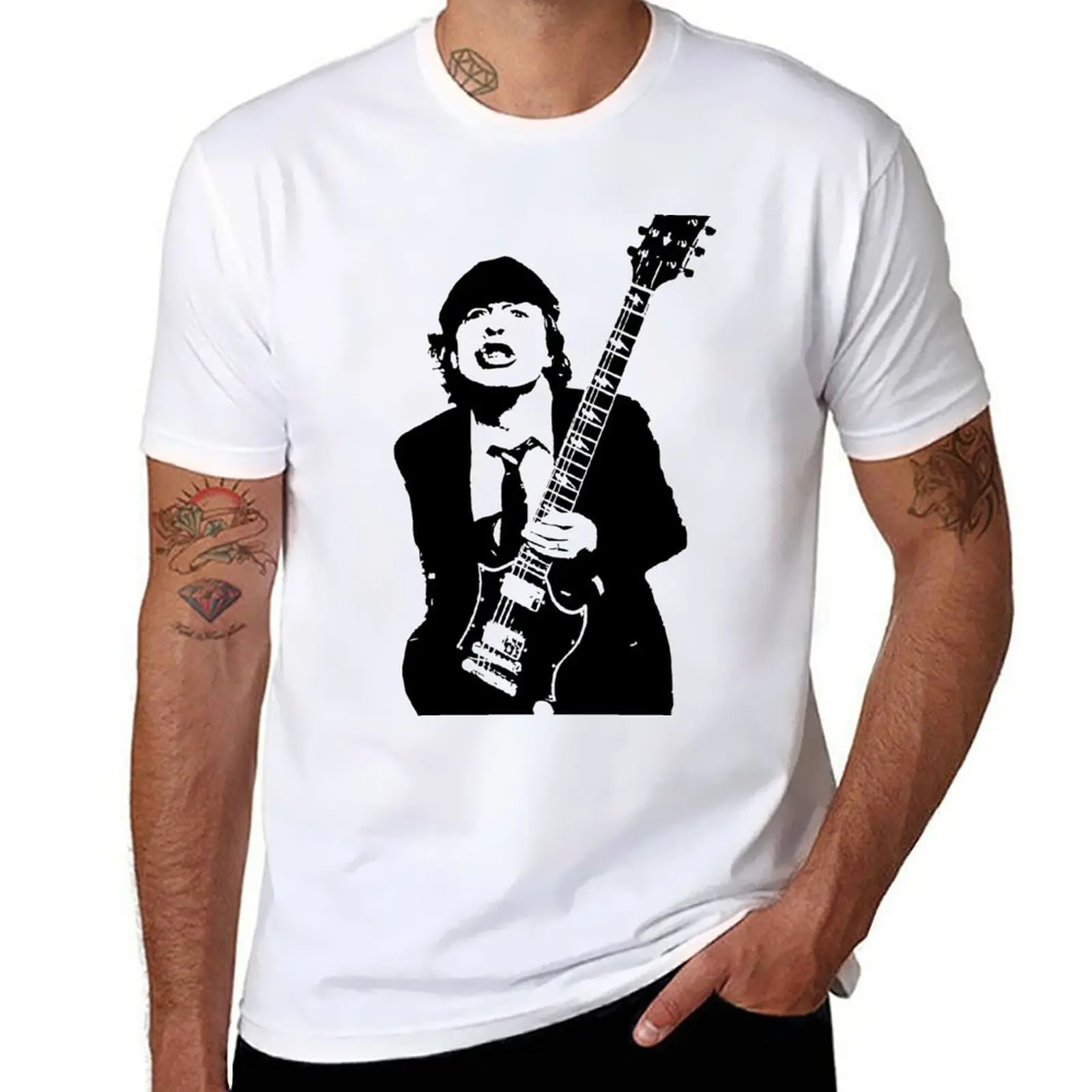 

GIFTS AND PORTRAIT of Angus Australian Rock Star GIFTS FOR YOU IN 2021 FROM MONOFACES T-Shirt tops anime mens clothing