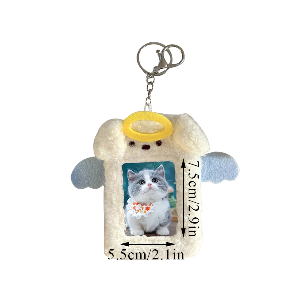 MyGiftHome Cartoon Plush Photocard Holder with Keychain