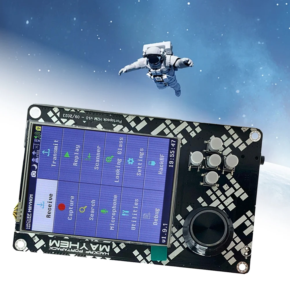PortaPack H2M Signature Edition Software Defined Radio MAX2839 SDR Radio Receiver 10.00MHZ TCXO Analog GPS Assembled electronic kit for Hackrf