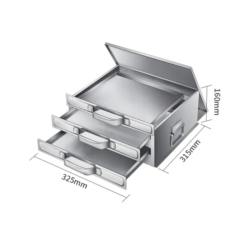 Drawer Type Mini Steaming Pan Vermicelli Roll Steaming Oven 3 Trays 2-Layer Small Household Rice Noodles Machine