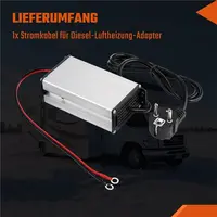 Adaptateur d'alimentation 240V à 12V AC/DC, transformateur, adaptateur d'alimentation pour chauffage à Air Diesel 5-8 KW pour caravane, prise ue 2