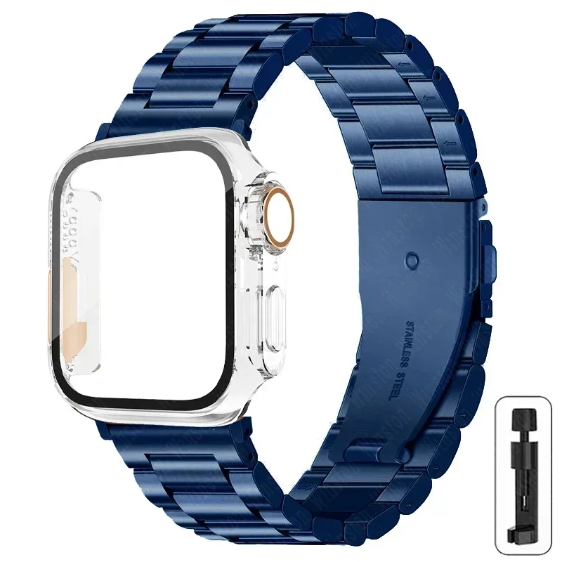 Elegant Stainless Steel Watch Strap with Ultra Case