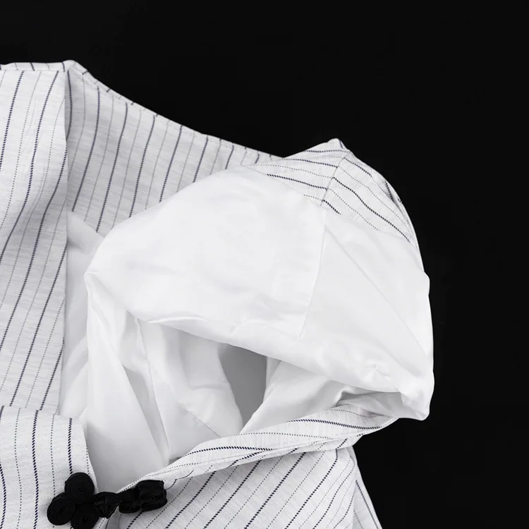 Designer Women's Striped Set Casual Oversized Blazer Two Pieces Set For Women Pullover Long Sleeve Shirt Tops And Shorts